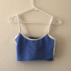 Pretty Little Thing Blue Crop Top
